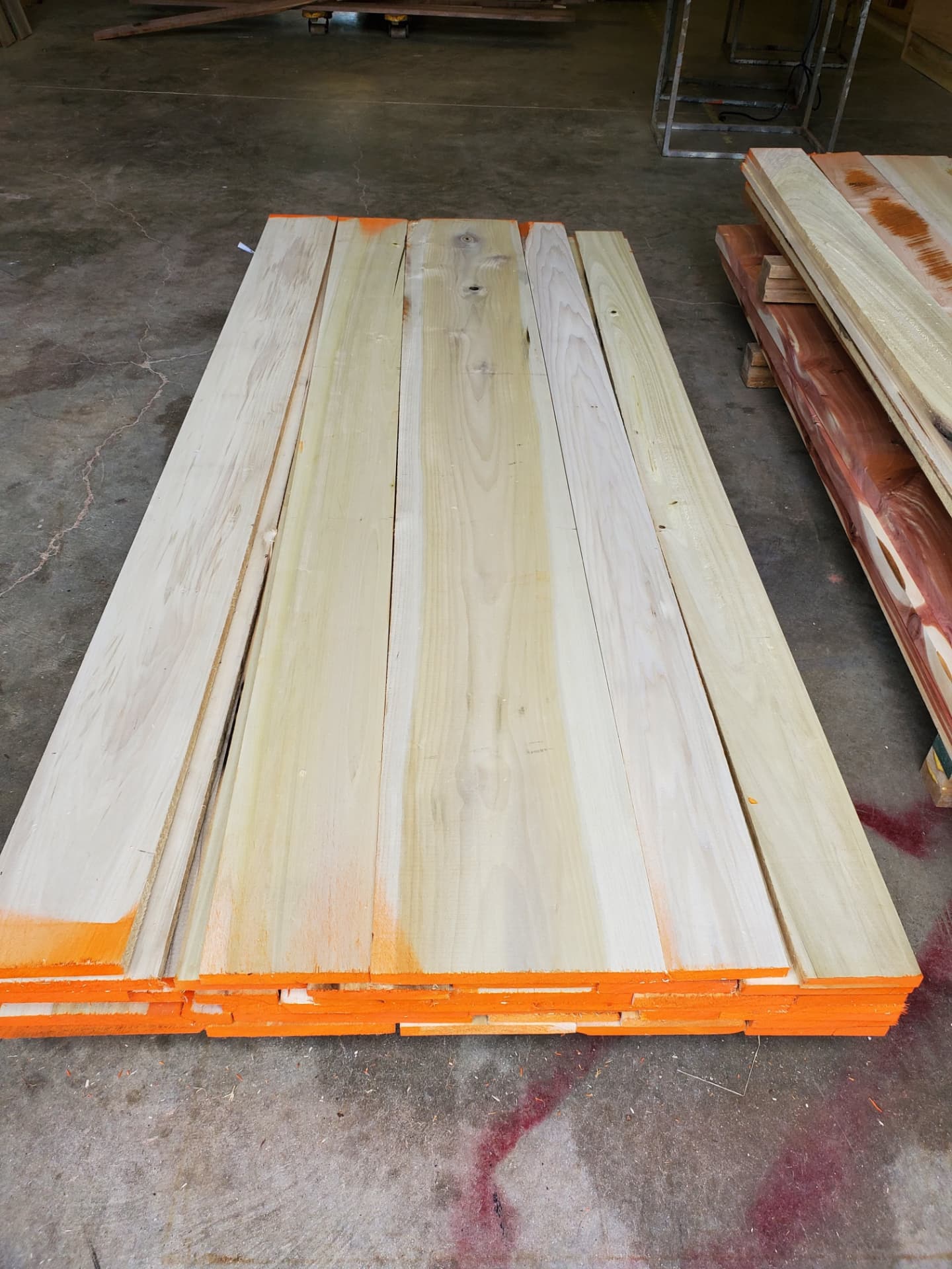Poplar boards in stock at OSL Hardwood Store in Nixa, MO